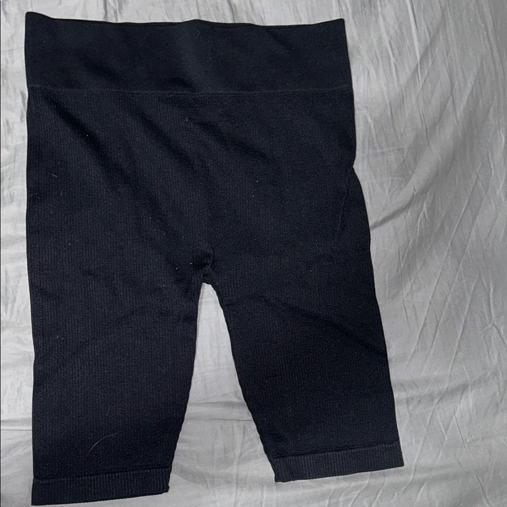 Soho Apparel Black Ribbed Shorts